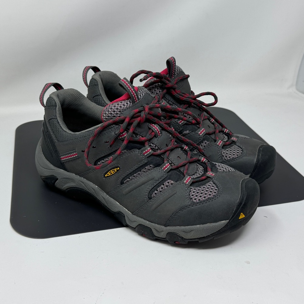 Keen Koven Outdoor Lace Up Hiking Shoe Womens Size 10 1011280 Black Red